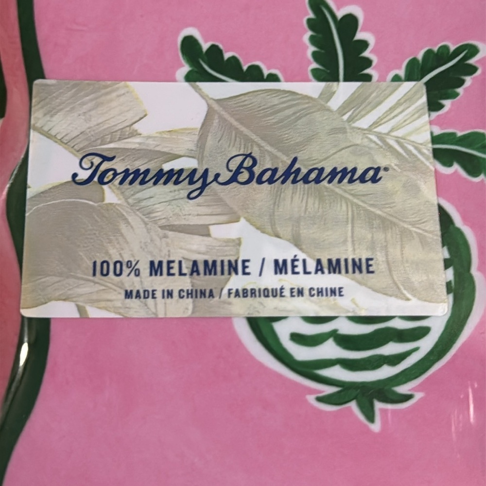 TOMMY BAHAMA 100% Melamine Serving Platter - 15" X 11" - Picture 5 of 7